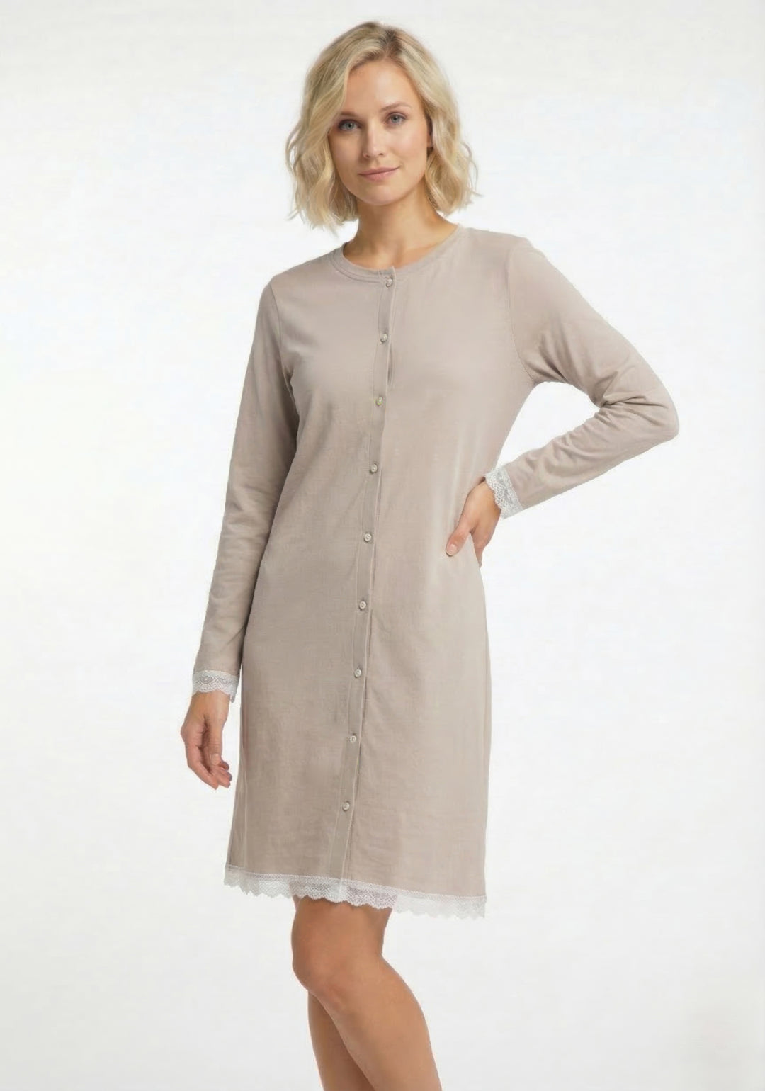 Camicia da notte aperta CECYLIA