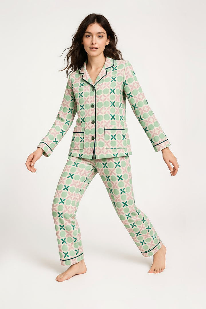 Pigiama Bimba Interlock Aperto Lola