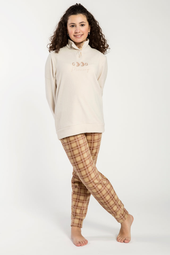 Pigiama Bimba Micropile Blanca