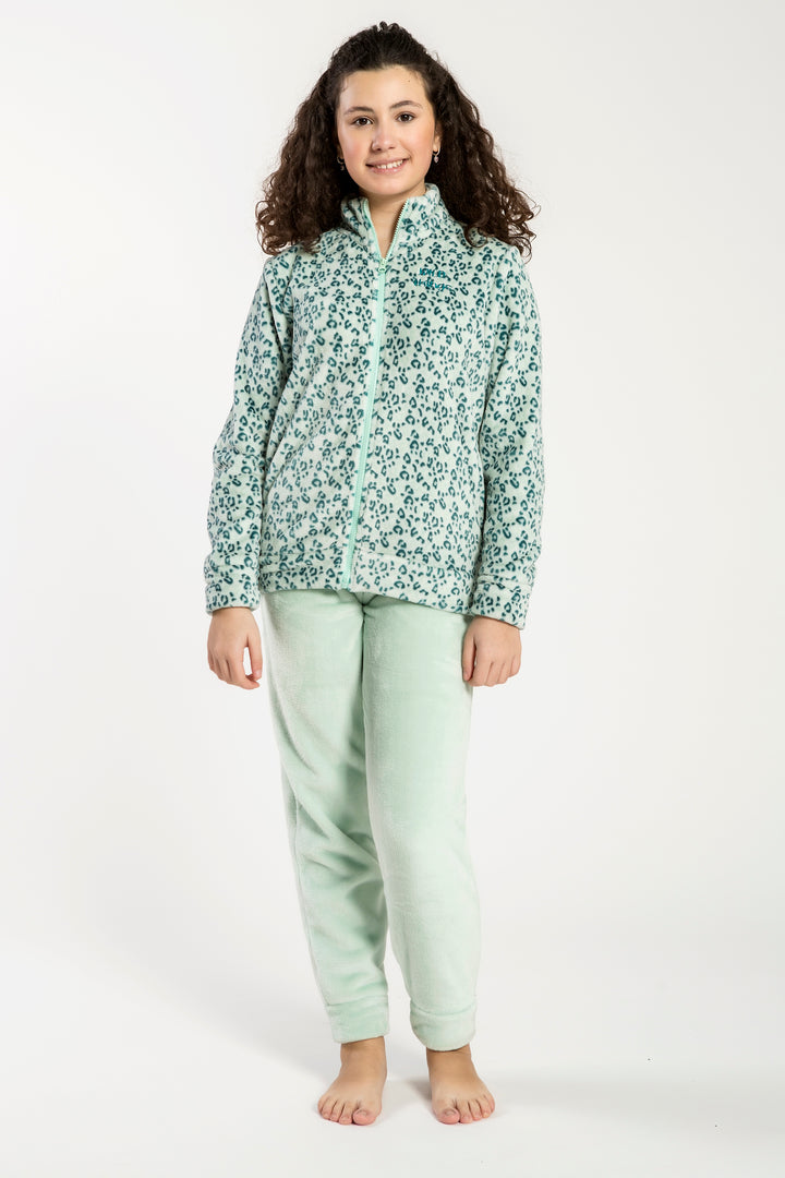 Pigiama Bimba Flannel Aperto C/Zip Soledad