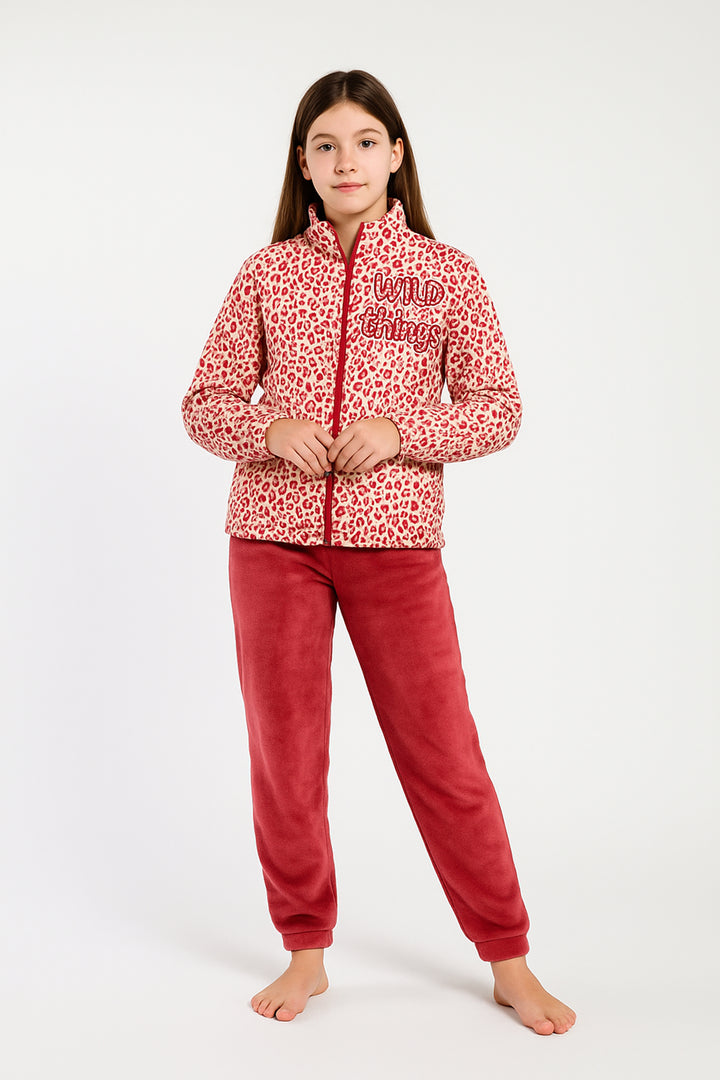 Pigiama Bimba Flannel Aperto C/Zip Soledad