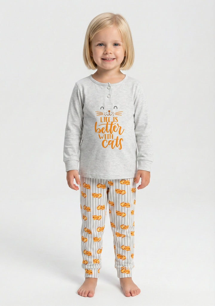 Pigiama bambina in caldo cotone ALEXANDRA