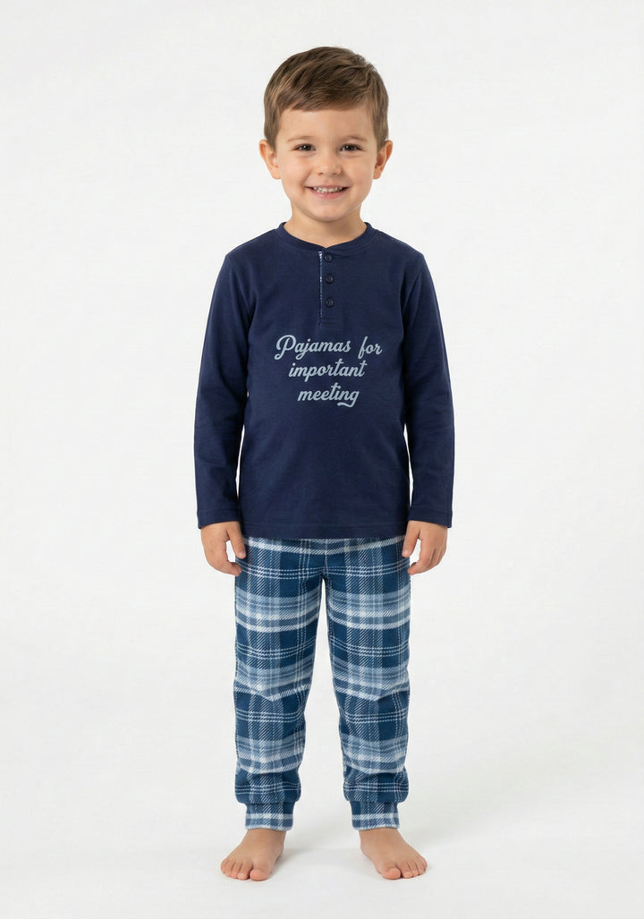 Pigiama bambino in caldo cotone BERNARD