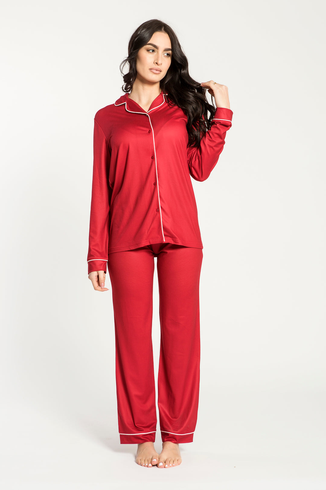 Pigiama donna aperto CHERIE MILK SILK