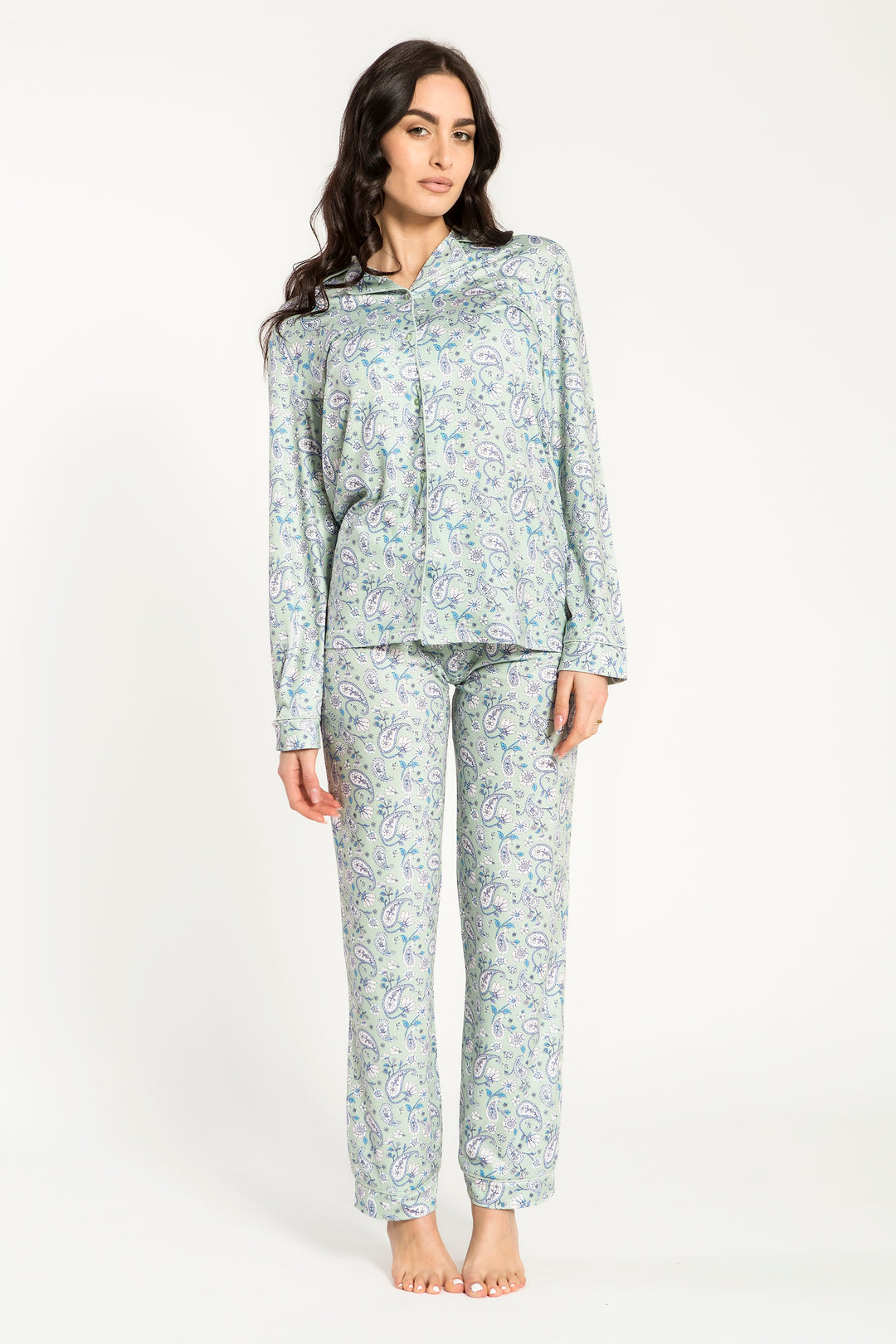 Pigiama Donna Milk Silk Aperto Bombay