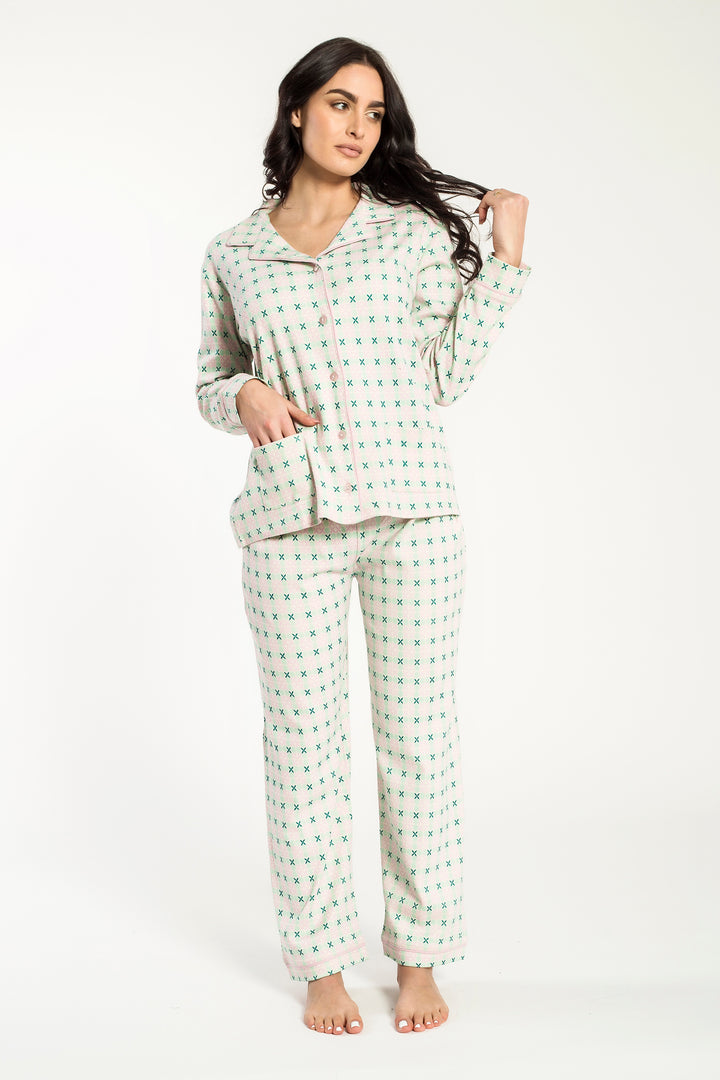 Pigiama Donna Interlock Aperto Lola