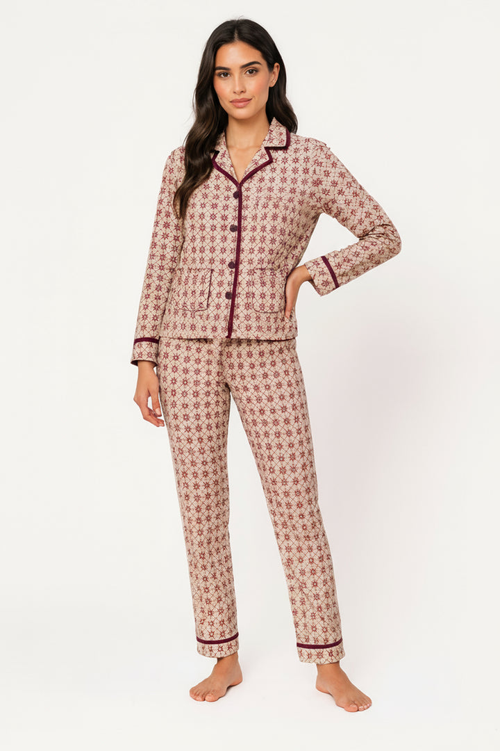 Pigiama Donna Interlock Aperto Lola