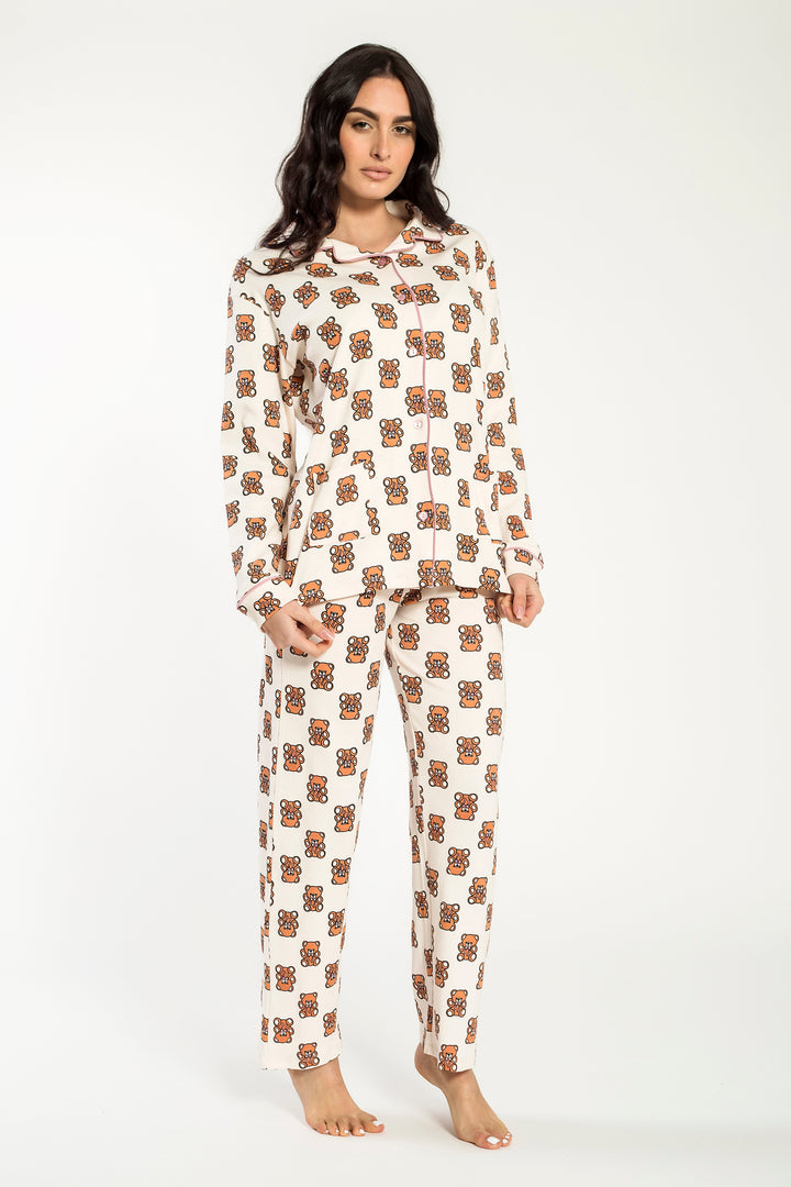 Pigiama Donna Interlock Aperto Paloma