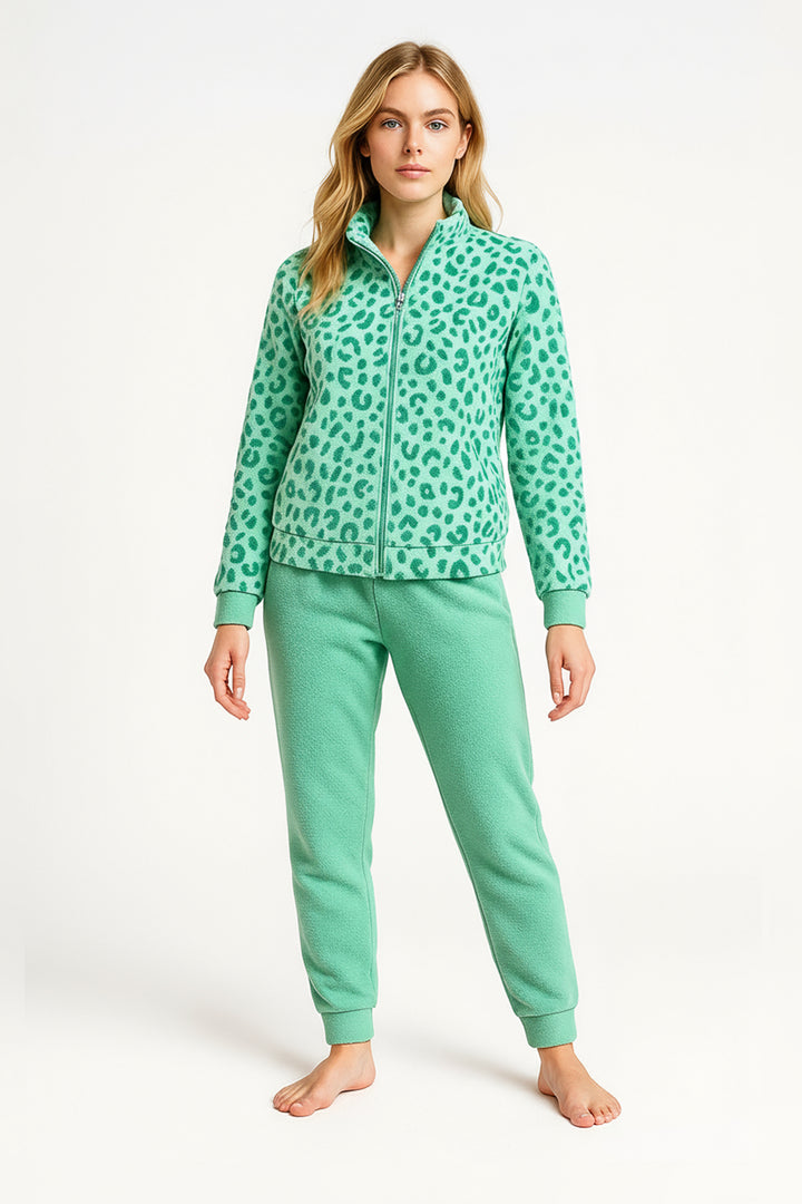 Pigiama Donna Flannel Aperto C/Zip Soledad