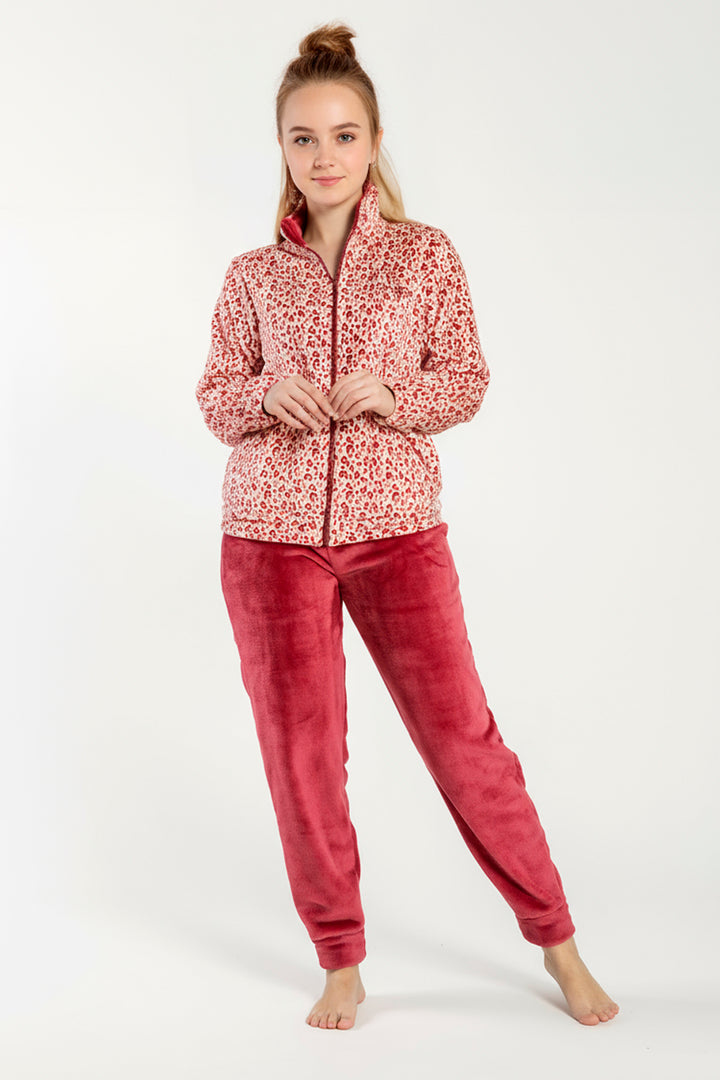 Pigiama Donna Flannel Aperto C/Zip Soledad