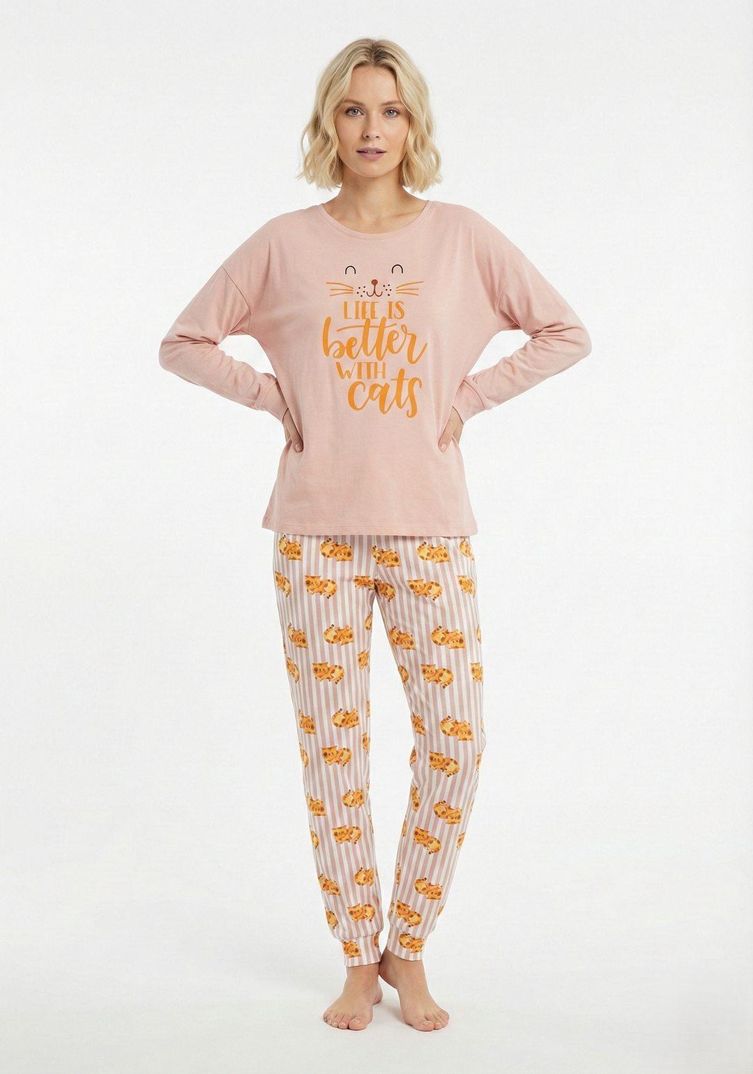 Pigiama donna caldo cotone ALEXANDRA