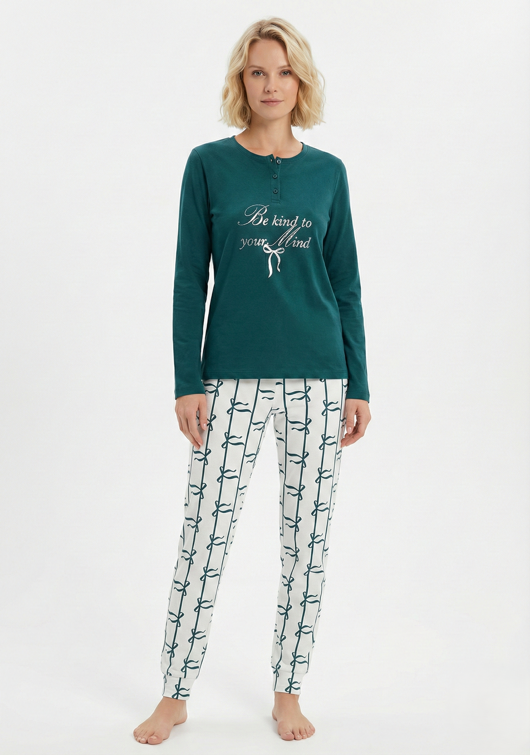 Pigiama donna in caldo cotone JOANNA