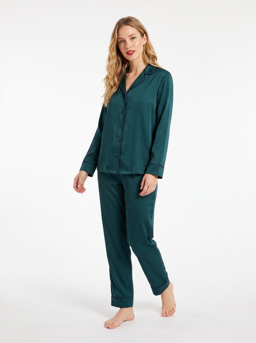 Pigiama donna aperto in Milk Silk CHERIE