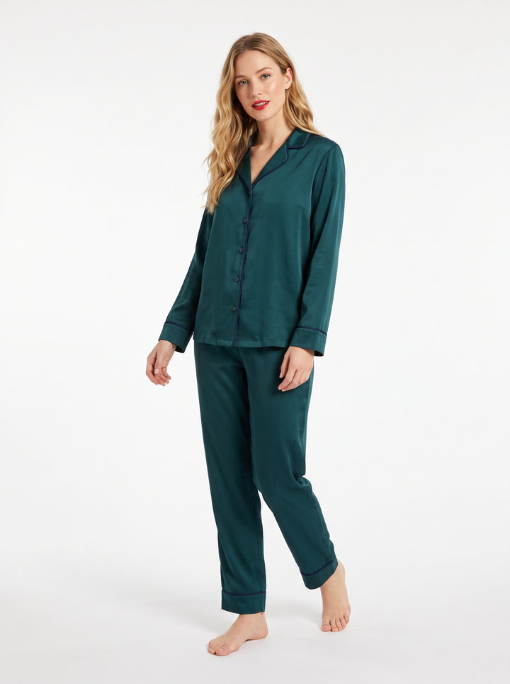 Pigiama donna aperto in Milk Silk CHERIE