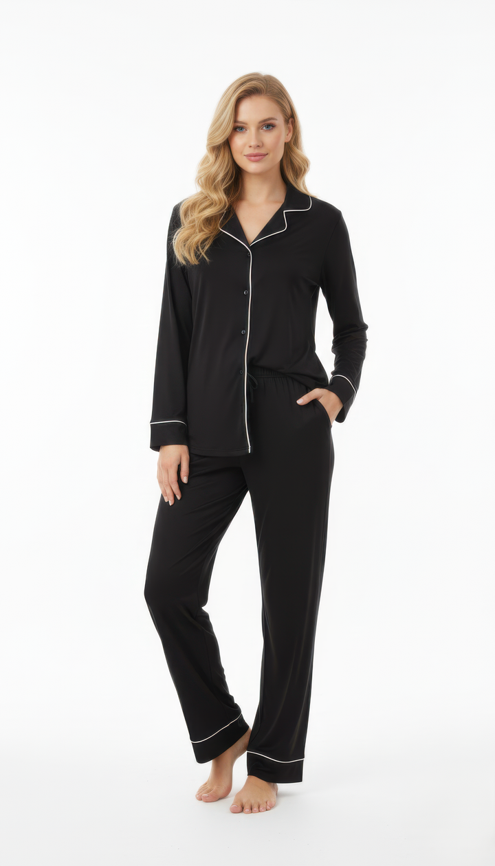 Pigiama donna aperto in Milk Silk CHERIE