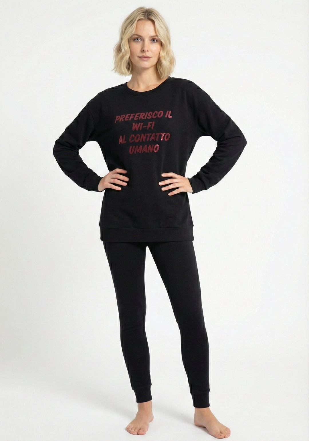 Maxitop con leggings in caldo cotone DARIA