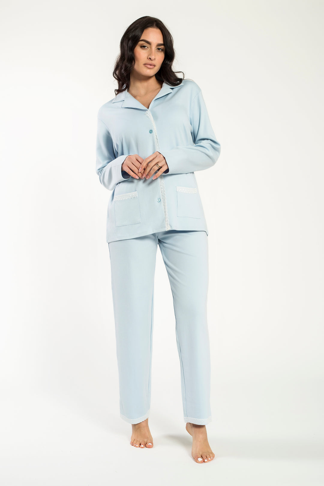 Pigiama   Calibrato Aperto Interlock  Esmeralda