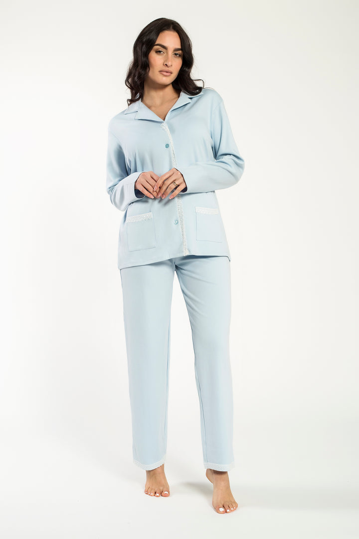 Pigiama   Calibrato Aperto Interlock  Esmeralda