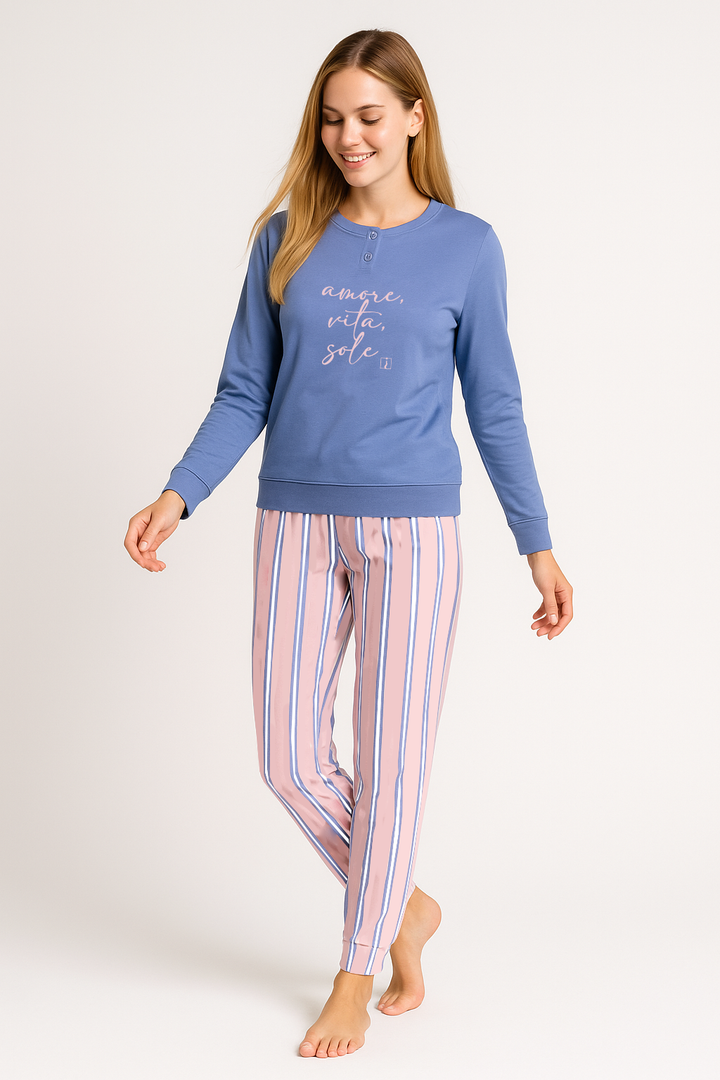 PIGIAMA DONNA CALIBRATO MANICA LUNGA MARYAM