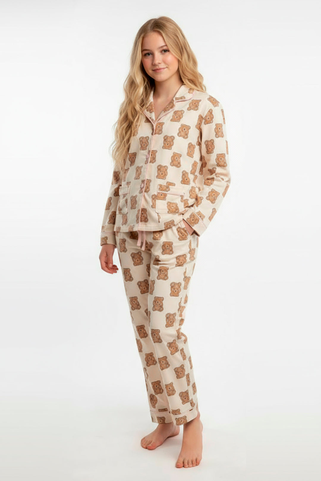 Pigiama Ragazza Interlock Aperto  Paloma