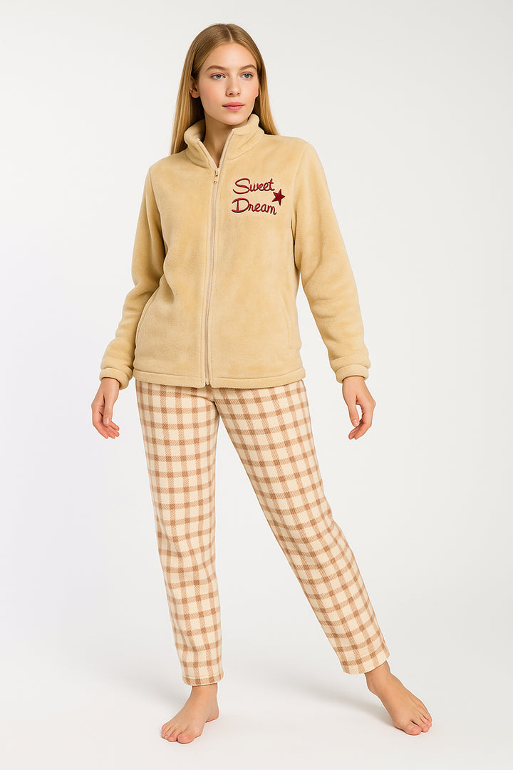 Pigiama Ragazza Flannel Aperto C/Zip Ines