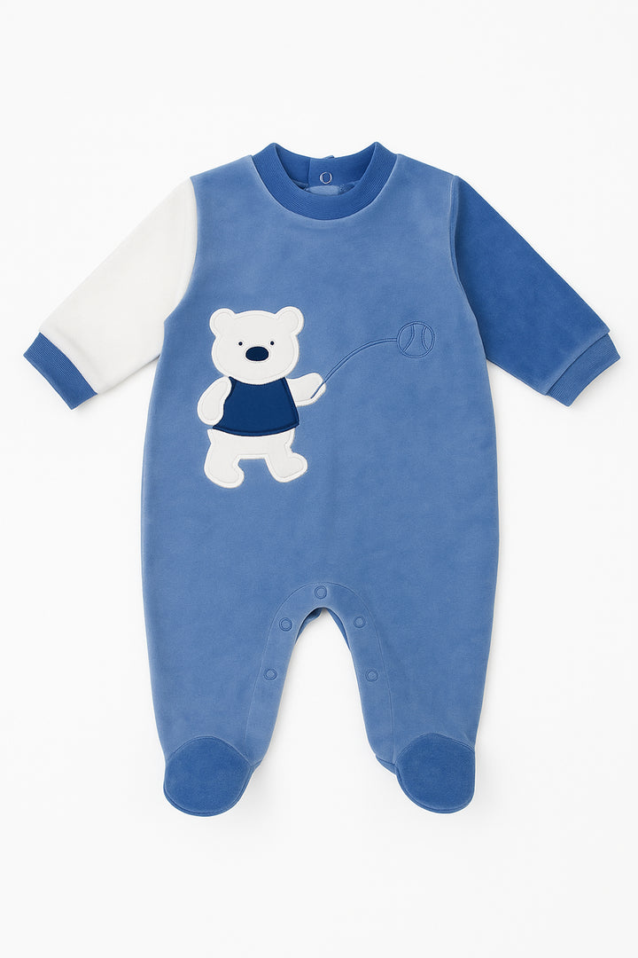 Tutina baby velour orsetto