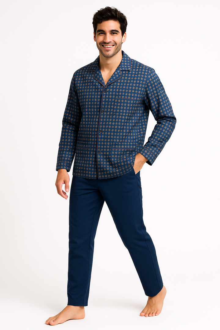 PIGIAMA UOMO MANICA LUNGA APERTO HAANI