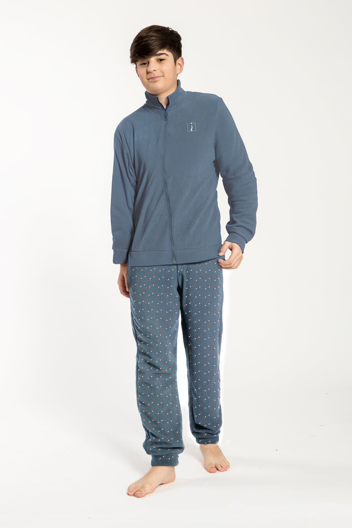 Pigiama Ragazzo Coral Aperto C/Zip Felix