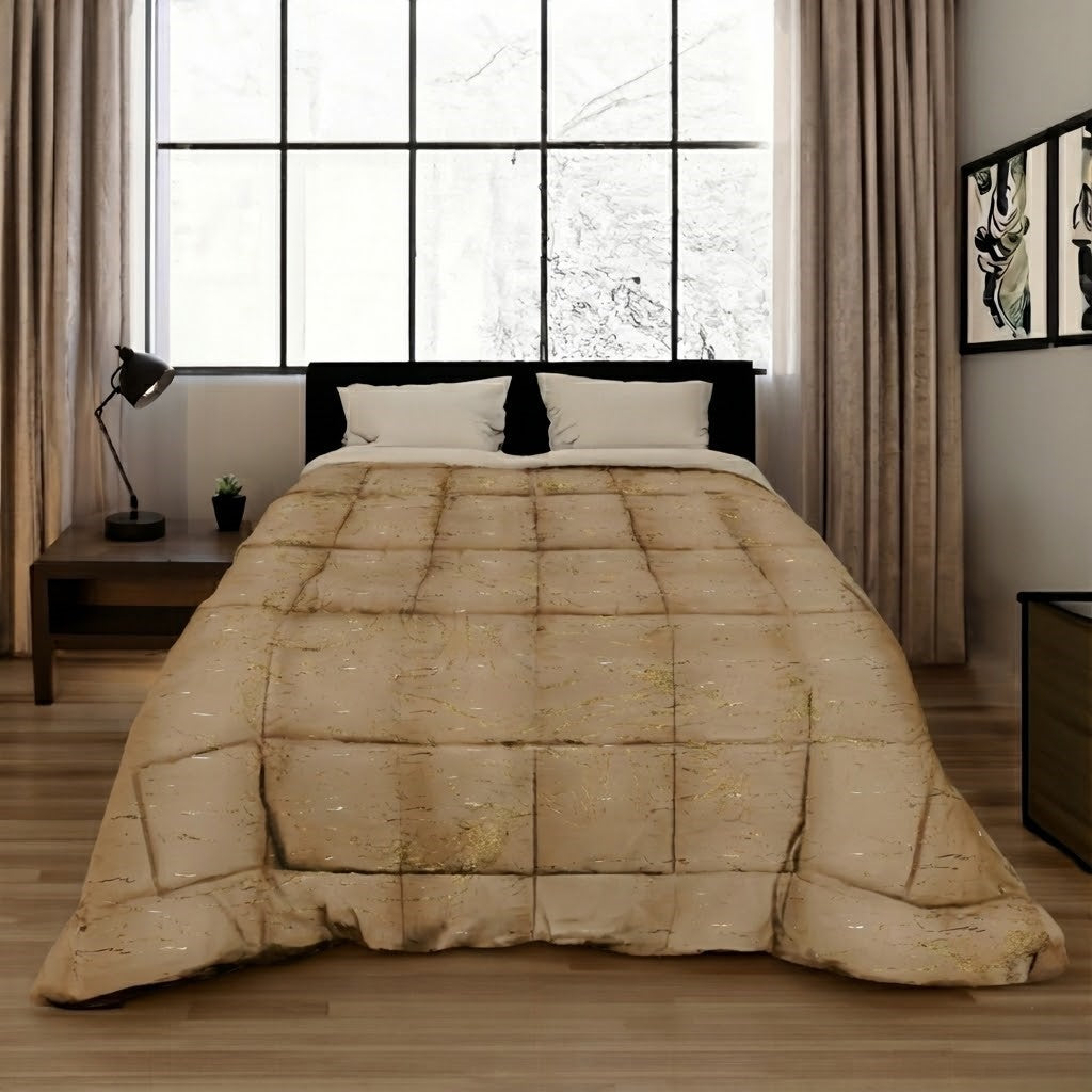 Trapunta Velvet Foil effetto Marmorizzato CARRARA 260X260