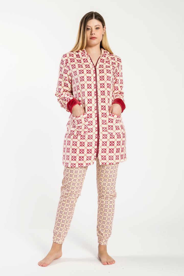 Vestaglia Donna Flannel C/Zip Lola