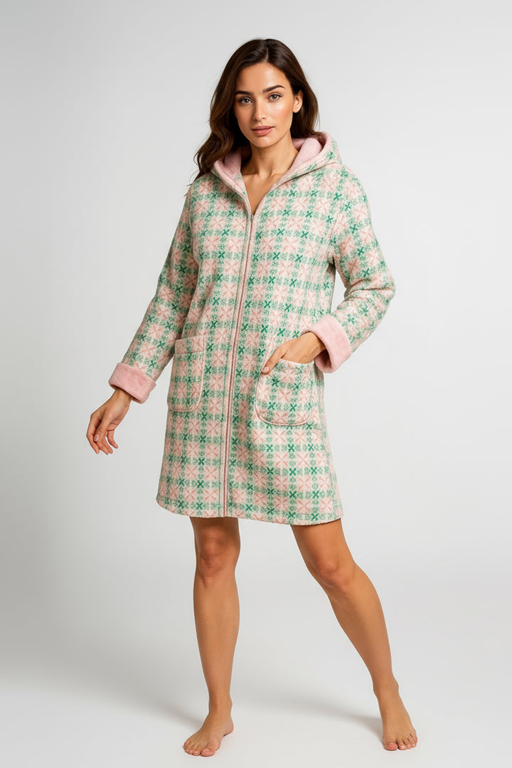 Vestaglia Donna Flannel C/Zip Lola