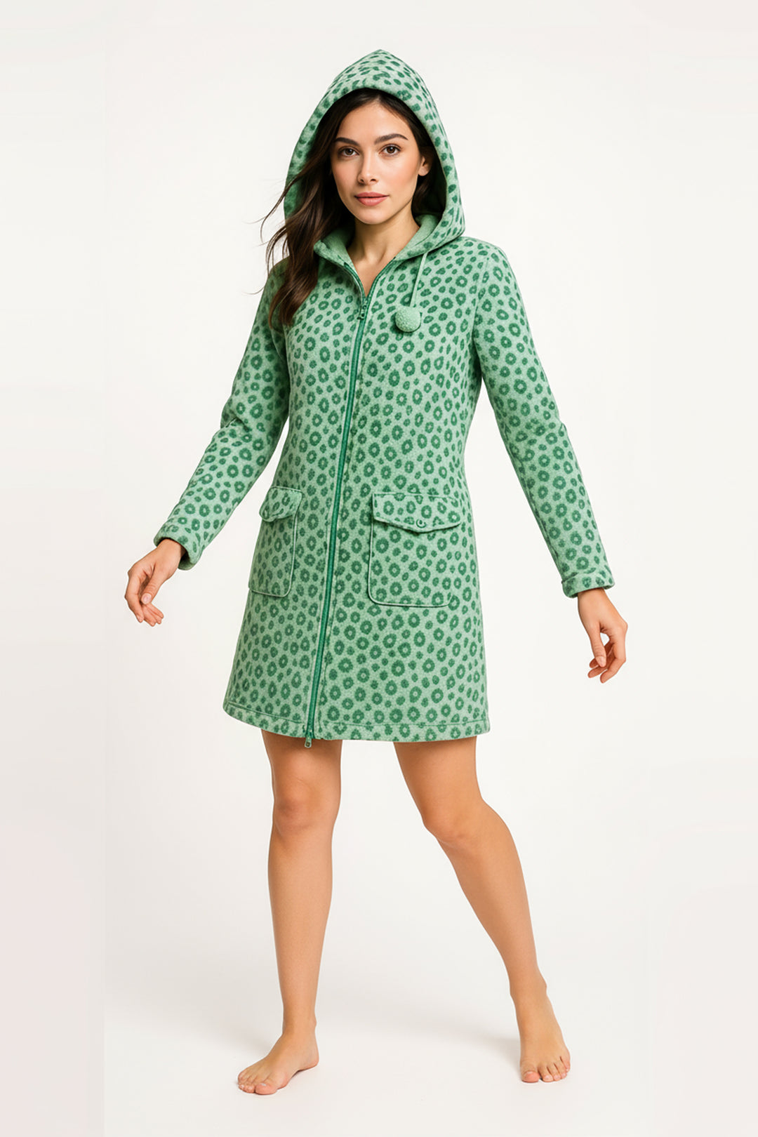 Vestaglia Donna Flannel C/Zip Soledad