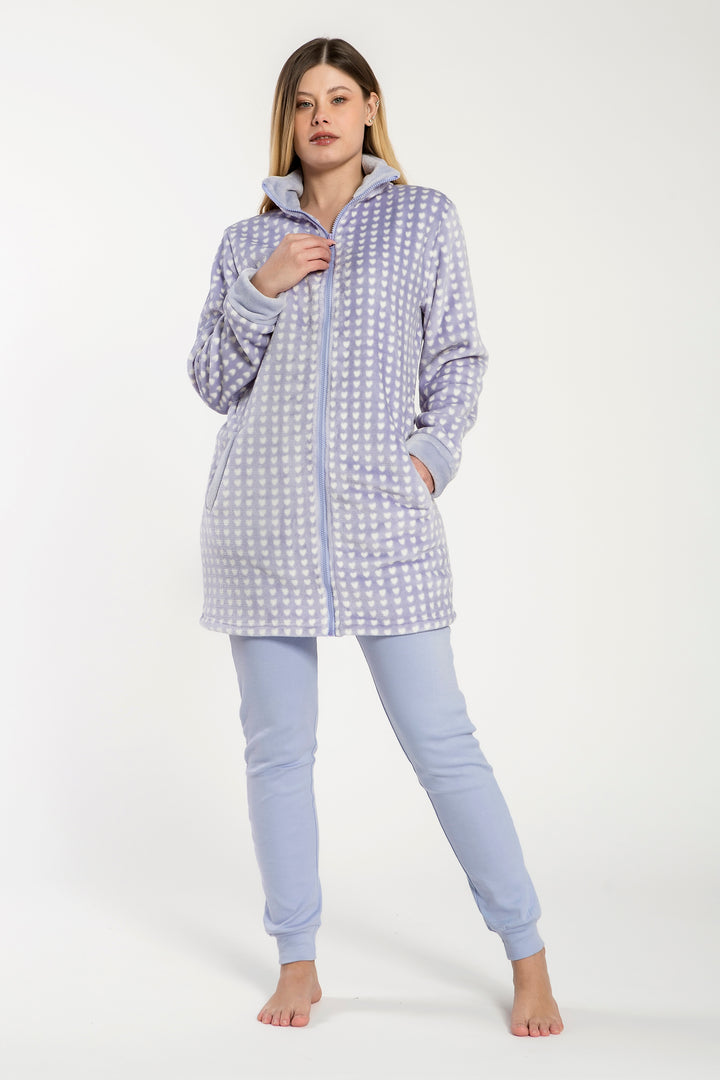 Vestaglia Donna Flannel C/Zip Helena