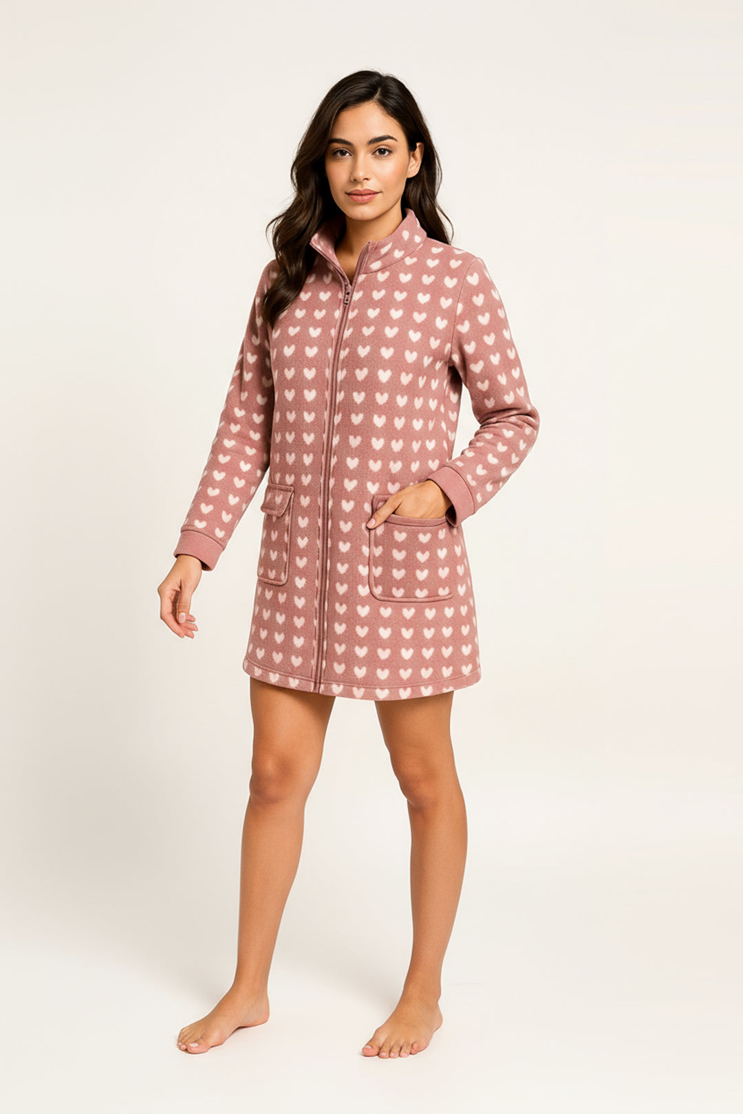 Vestaglia Donna Flannel C/Zip Helena