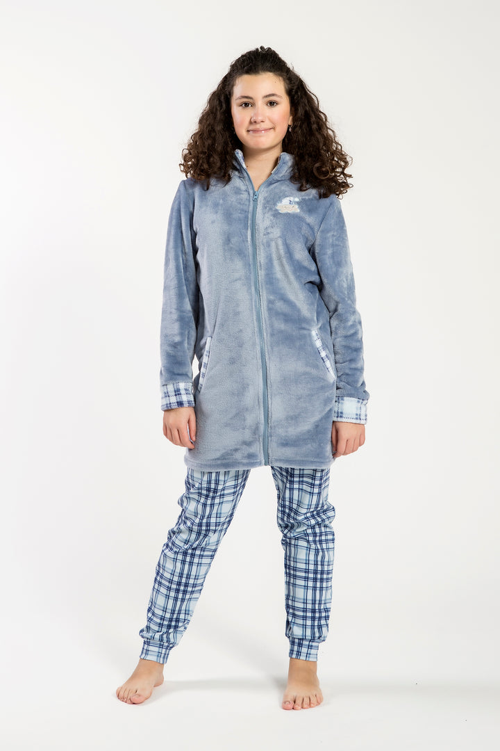 Vestaglia  Bimba Flannel C/Zip Ines