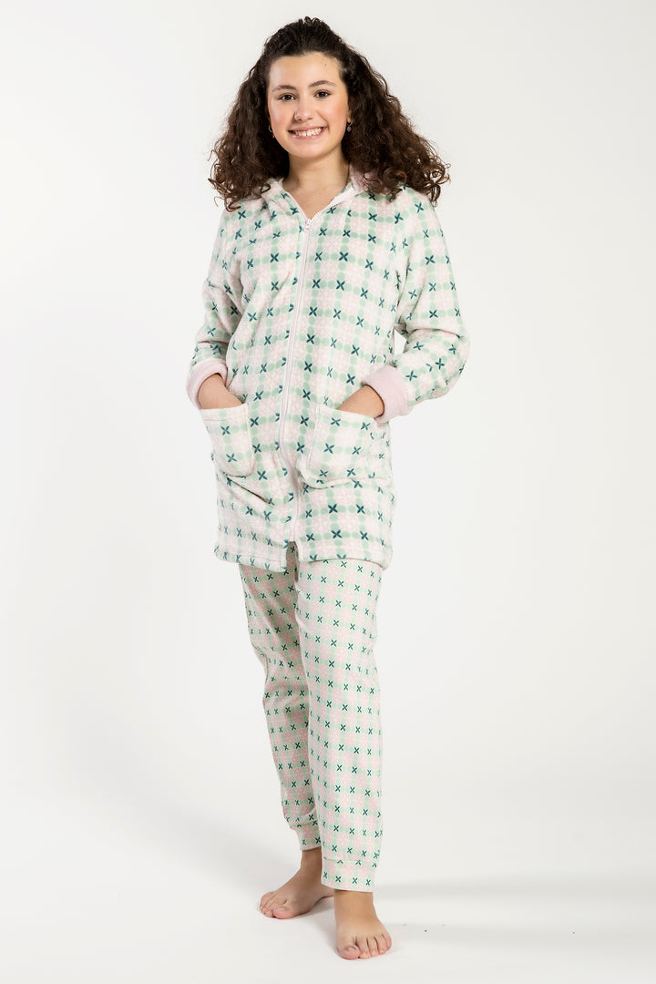 Vestaglia  Bimba Flannel C/Zip Lola