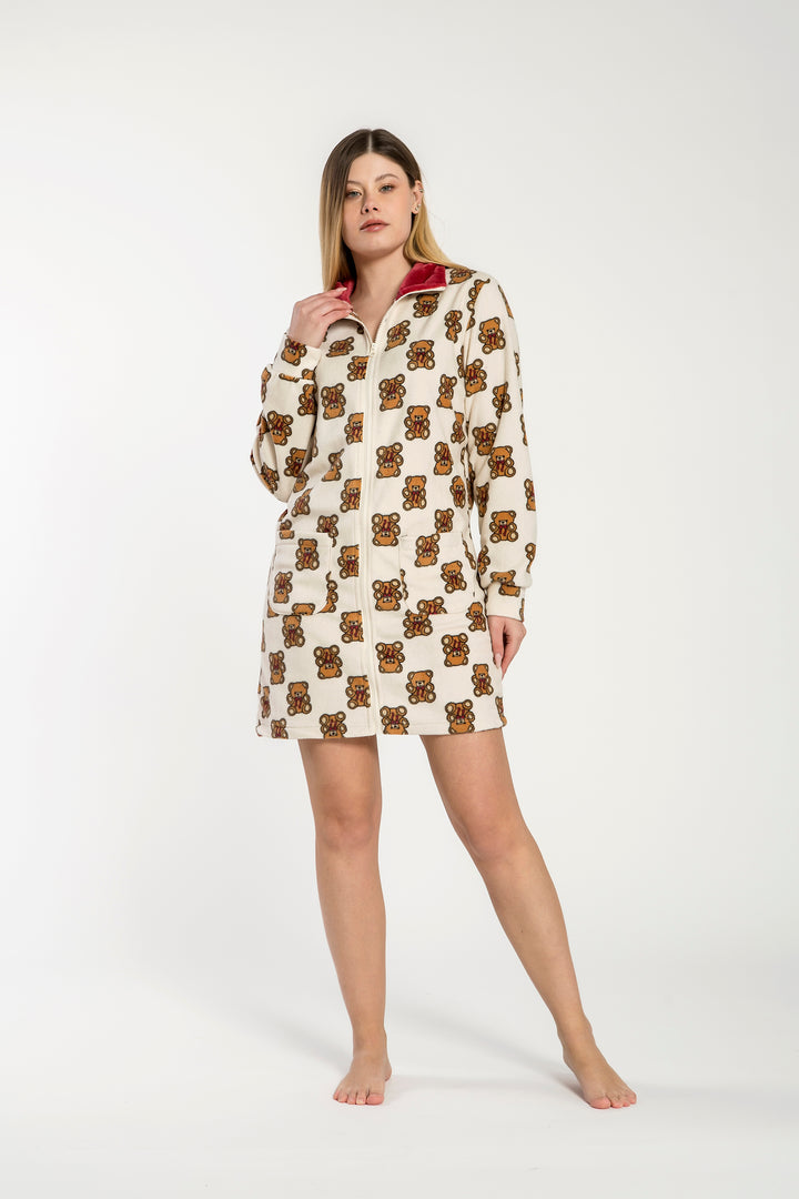 Vestaglia  Calibrata Micropile C/Zip  Paloma