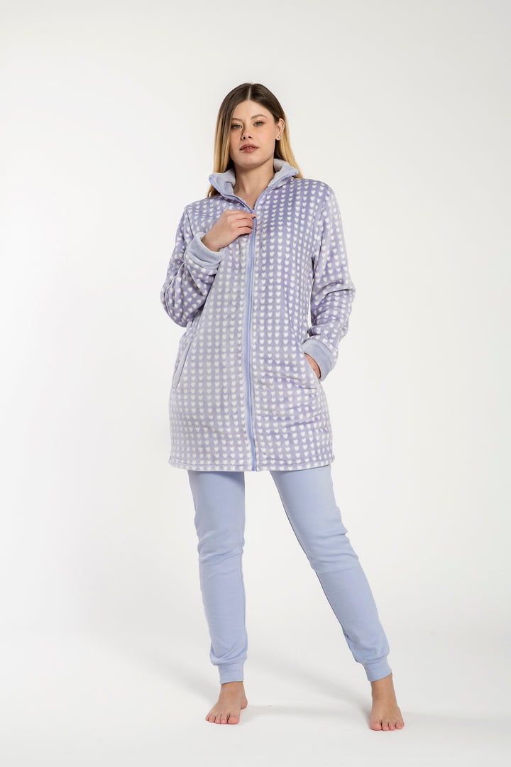 Vestaglia  Calibrata Flannel C/Zip  Helena