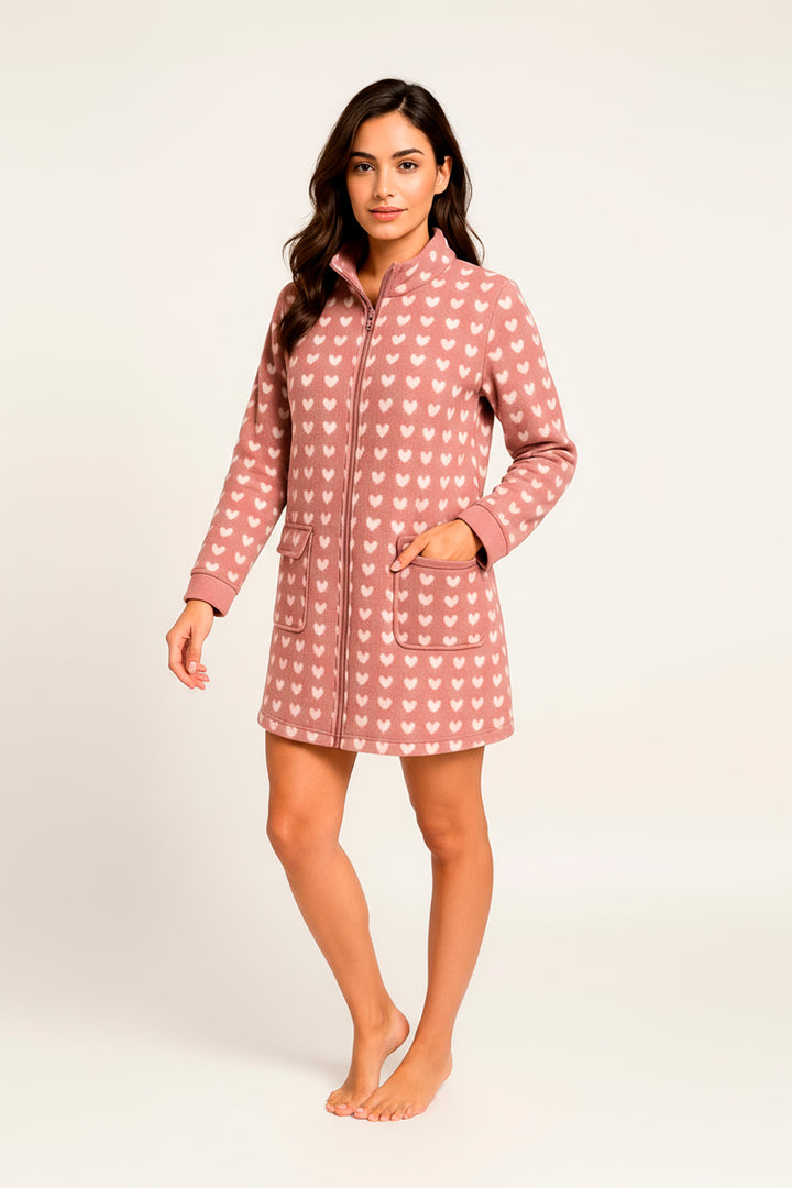 Vestaglia  Calibrata Flannel C/Zip  Helena