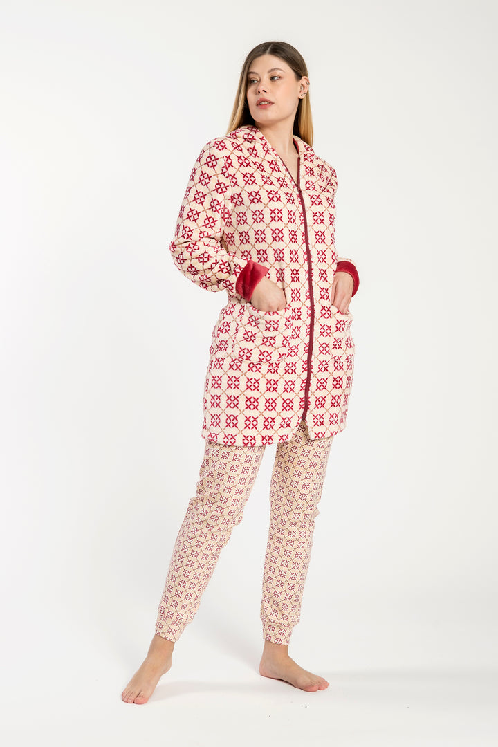 Vestaglia  Calibrata Flannel C/Zip  Lola