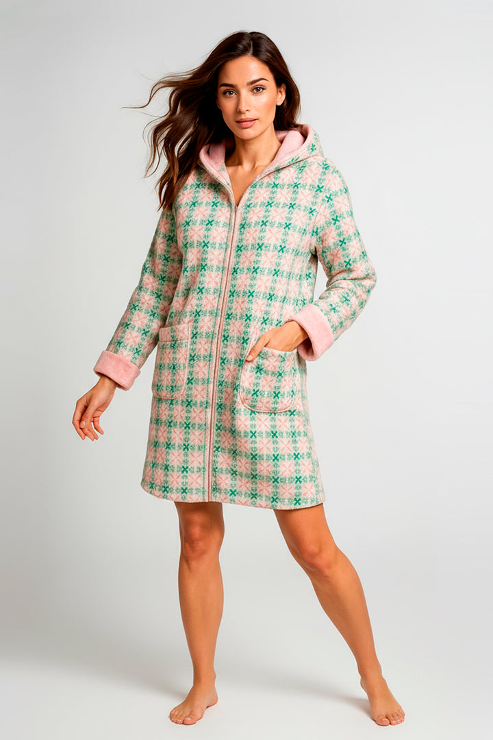 Vestaglia  Calibrata Flannel C/Zip  Lola