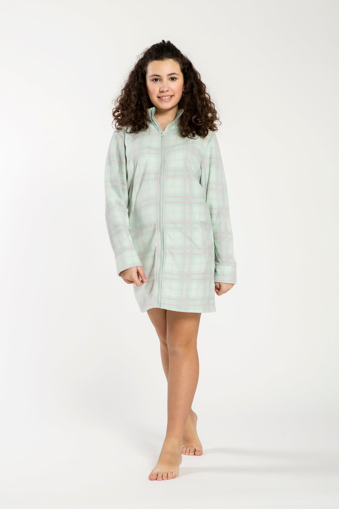 Vestaglia  Ragazza Micropile C/Zip Estela