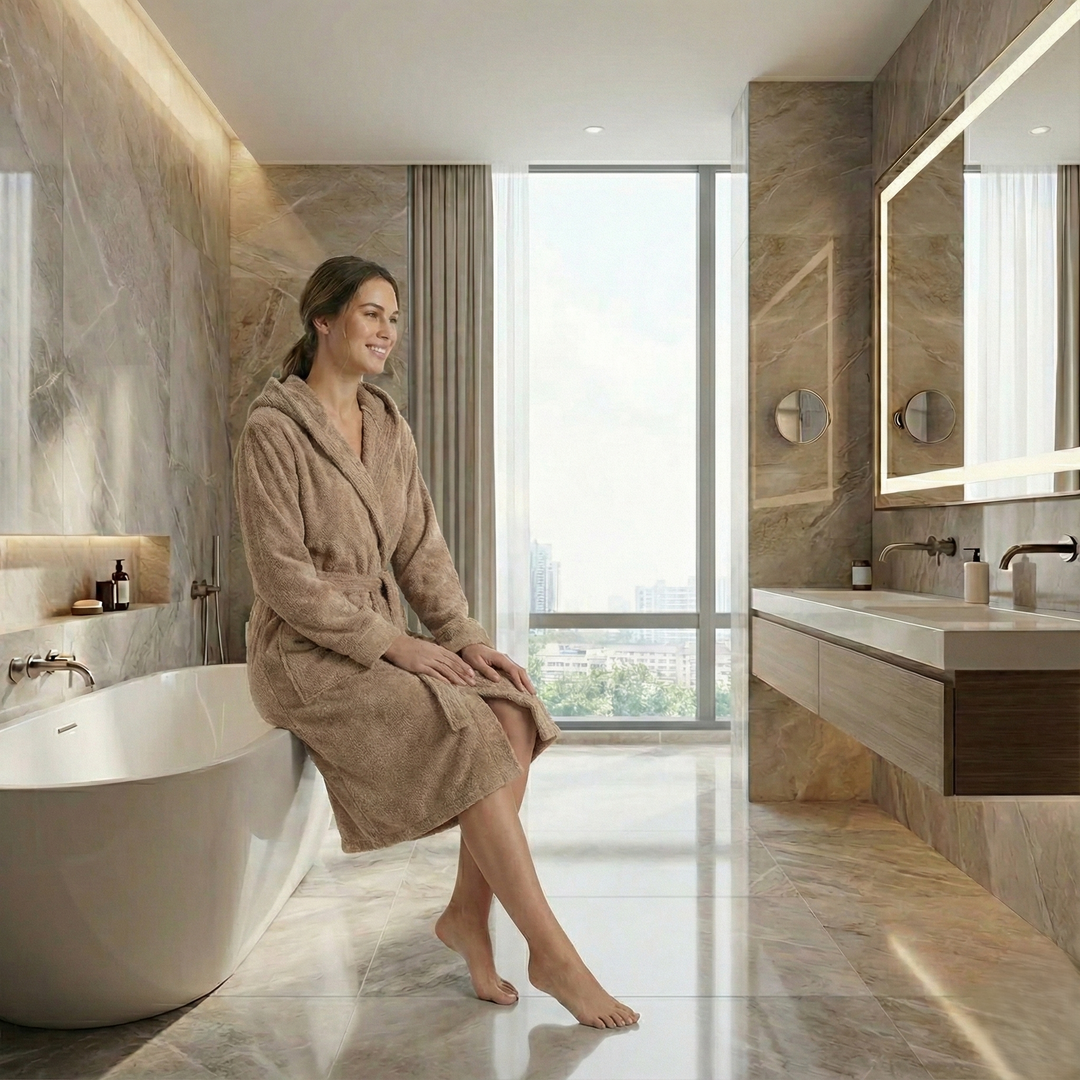 Accappatoio spugna 100% Cotone CALEDONIA